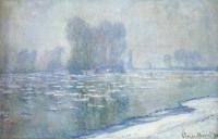 Monet, Claude Oscar - Ice Floes, Misty Morning